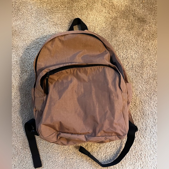 NEW Baggu Large Nylon Backpack Brown Cocoa - Picture 1 of 4
